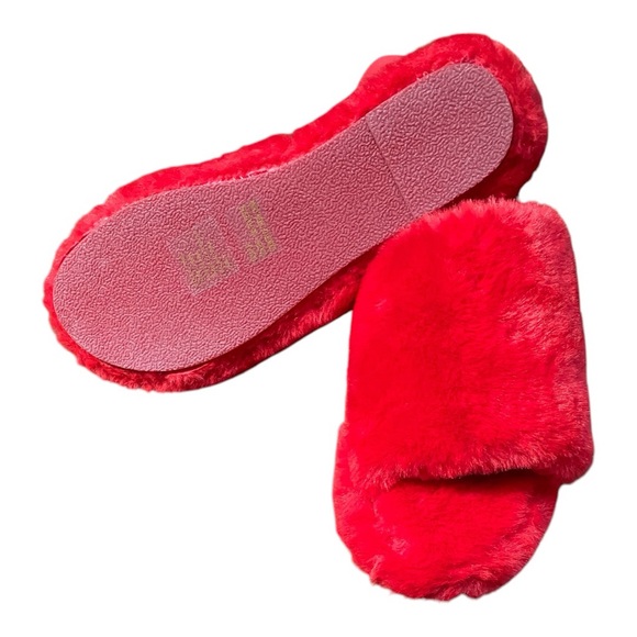 IMAN Faux Fur Slingback Slipper Size 9 - Picture 3 of 7